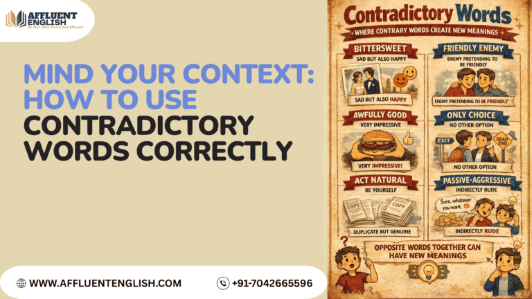Contraictory Idea Example Mind Your Context: How to Use Contradictory Words Correctly - Affluent ...